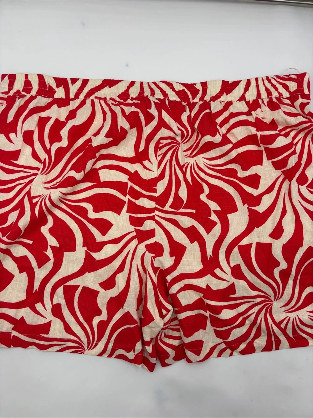 Vince Camuto Linen-Blend Patterned Shorts